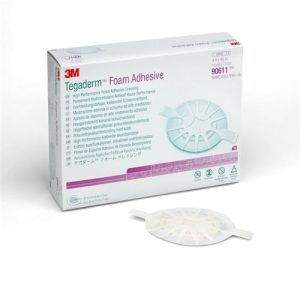 Tegaderm Foam Dressing | Adhesive Oval Wrap 4.5" x 4" | 3M 90611 | Box of 10