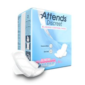 ADPTHIN Attends Discreet Women's Ultra Thin Pads | 9" | 24 Bags of 20