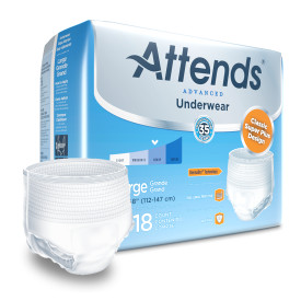 ATT APP0730 | Attends Underwear Ultimate Absorbency | Large 44" - 58" | 4 Bags of 18