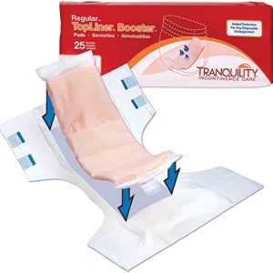 Tranquility TopLiner Booster Pads | Regular 14" x 4" | 322ml | 2070 | 8 Bags of 25