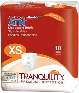 Tranquility All-Through-The-Night Briefs (ATN) | X-Small 18" - 26" | 2183 | 10 Bags of 10