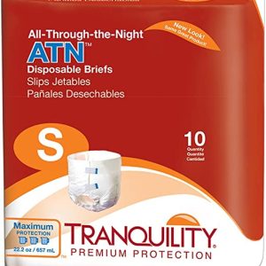 Tranquility All-Through-The-Night Briefs (ATN) | Small 24" - 32" | 2184 | 10 Bags of 10