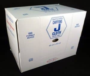 Johnson & Johnson J-Cloth Hospital Towels | White | Medium 46cm x 30cm | JNJ H1633 | Box of 100