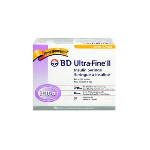 Becton Dickinson Insulin Syringe | Ultra-Fine 31G x 5/16" | BD 320440 | Pack of 100