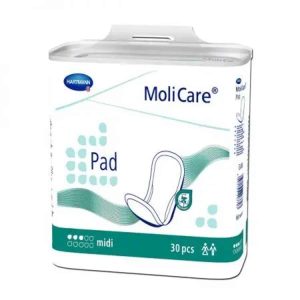 MoliCare Pad Midi | Soft Cloth 13" x 6.5" | 168107 | 6 Bags of 30