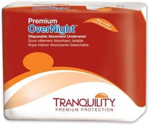 Tranquility Premium OverNight Disposable Absorbent Underwear | Extra Small 17" - 28" | 2113 | 4 Bags of 22