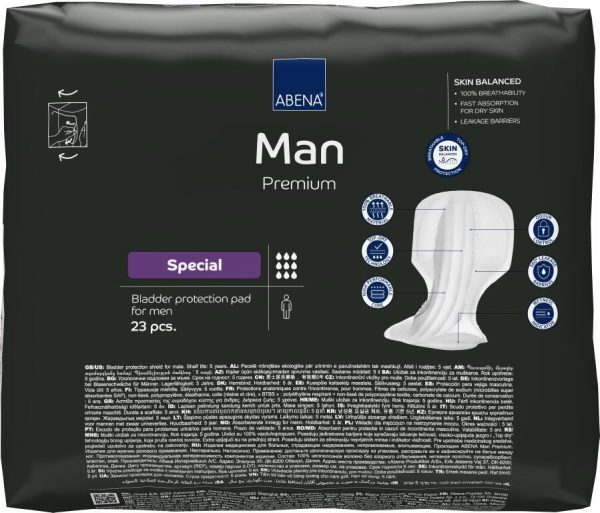 Abena Man Special 14.5" x 28.7" | 2800ml | 1000021333 | 4 Bags of 23