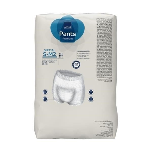 Abena Pants Special S-M2 23.6" - 43.3" | 1700ml | 1999905375 | 6 Bags of 20