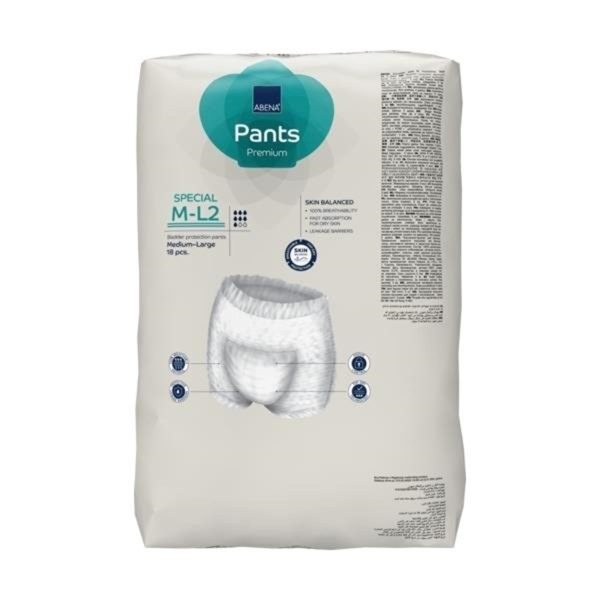 Abena Pants Special M-L2 31.5" - 53.1" | 1700ml | 1999905376 | 6 Bags of 18