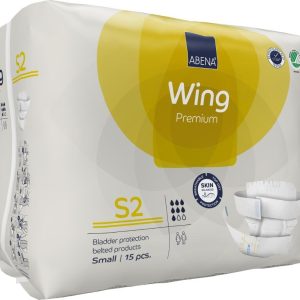 Abena Wing S2 19.7" - 33.4" | 1800ml | 1999905385 | 4 Bags of 15