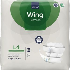 Abena Wing L4 35.4" - 53.1" | 4100ml | 1999905394 | 4 Bags of 15