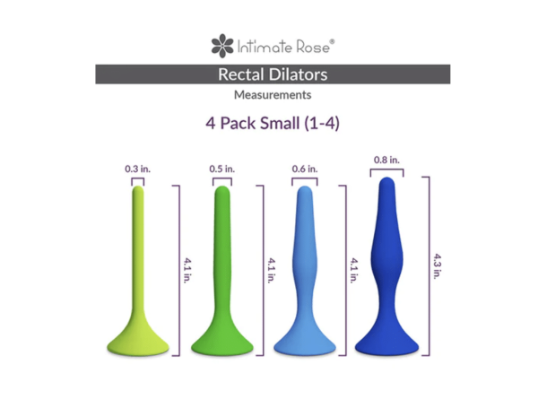 Intimate Rose Small Anal Dilator Set | Sizes 1 - 4