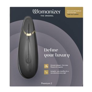Womanizer Premium 2 - Clitoral Stimulator in Black | W621002 | 1 Item