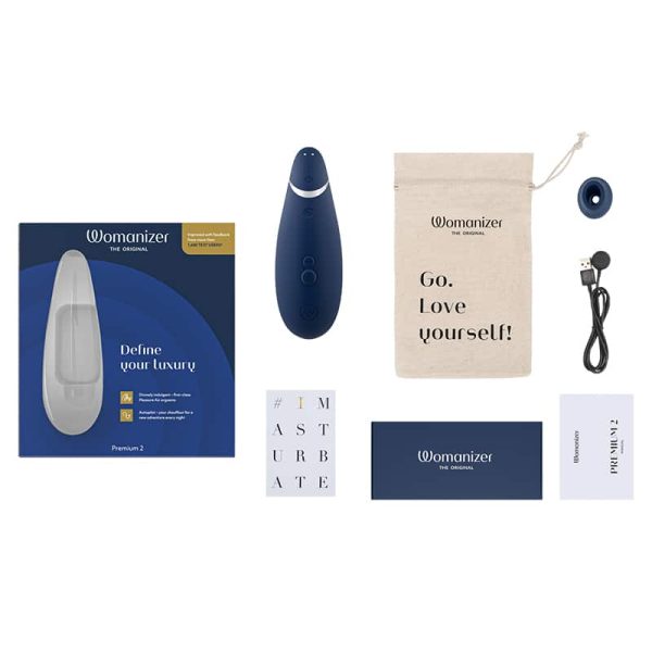 Womanizer Premium 2 - Clitoral Stimulator in Blueberry | W621003 | 1 Item