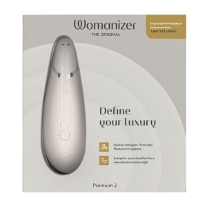 Womanizer Premium 2 - Clitoral Stimulator in Warm Grey | W621005 | 1 Item