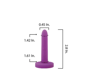 Intimate Rose Silicone Vaginal Dilator Size 1 | 2.8" x 0.45" | 1 Item