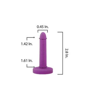 Intimate Rose Silicone Vaginal Dilator Size 1 | 2.8" x 0.45" | 1 Item