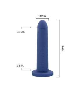 Intimate Rose Silicone Vaginal Dilator Size 6 | 5.6" x 1.07" | 1 Item