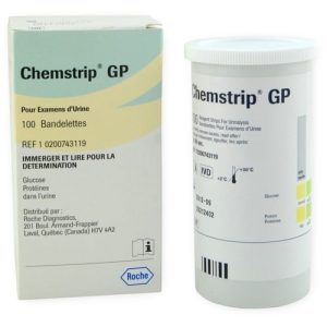 Chemstrip GP Urine Test Strips | ROCH 10200743119 | Bottle of 100
