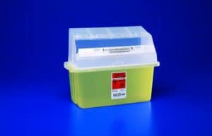 Kendall Gator-Guard In-Room Jr Sharps Container - Yellow | 5QT | KND 31353611 | 1 Item