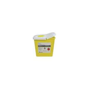 Kendall Multi-Purpose Sharps Container - Yellow | 12QT 6" L x 13.5" W x 13" H | KND 8525Y | 1 Item