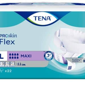Tena Flex Belted Briefs Overnight | Size 16 33" - 50" | 67838 | 3 Bags of 22