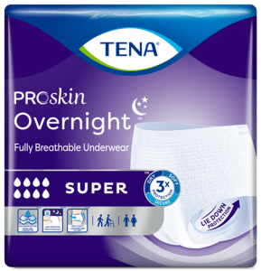 Tena Protective Underwear - Overnight | Super Medium 33" - 44" | 72235 | 4 Bags of 14
