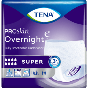 Tena Protective Underwear - Overnight | Super Medium 33" - 44" | 72235 | 4 Bags of 14