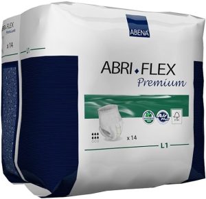 Abena Abri-Flex Premium Protective Underwear L1 | 39" - 55" | 1400ml | 41086 | 6 bags of 14