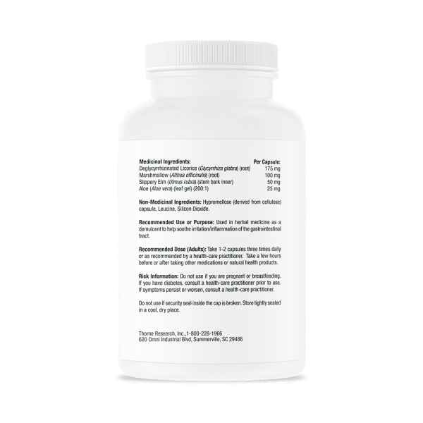 Thorne GI Relief | Gut Health | ZF 714 | 180 Capsules