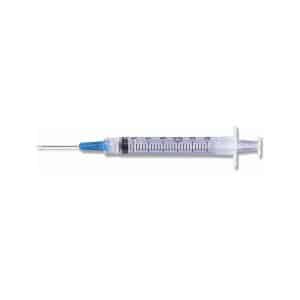 Terumo Hypodermic Syringe w/ Needle | 3CC, Luer Lock, 25G x 1" | SS-03L2525 | Box of 100