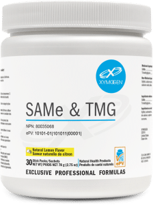 Xymogen SAMe & TMG Lemon | Bone Health Support | Liver Support | 30 Servings