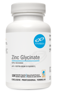 Xymogen Zinc Glycinate | Immune System Support | 120 Capsules