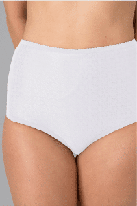 CUI Wear Women's Ostomy High Waisted Full Brief Underwear w/ Internal Pocket | CF21 | 30" | White | 1 Item