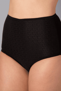 CUI Wear Women's Ostomy High Waisted Full Brief Underwear w/ Internal Pocket | CF50 | 28" | Black | 1 Item