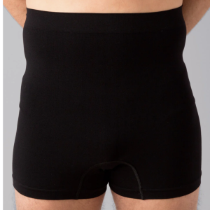 CUI Wear Unisex Ostomy Seamless Support Boxer | CG41 | Small/Medium | Black | 1 Item