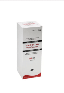 Loris 2% Chg Wipes 20cm x 30cm | LER 107-02 | Box of 50