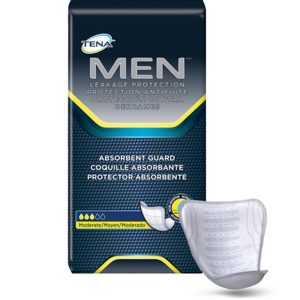 Tena Men Maximum Guard Incontinence Pad | White | 50600 | 6 Bags of 20