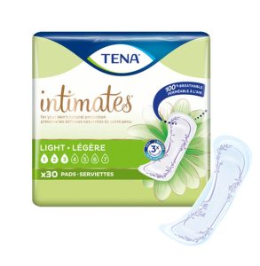 TENA Intimates Ultra Thin Light Pads | 9" | White | 54358 | 6 Bags of 30