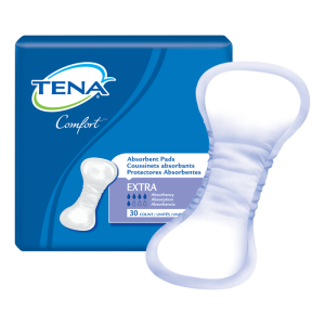 Tena Comfort Extra Incontinence Pad | 15-1/2" Long | 62321 | 3 Bags of 30