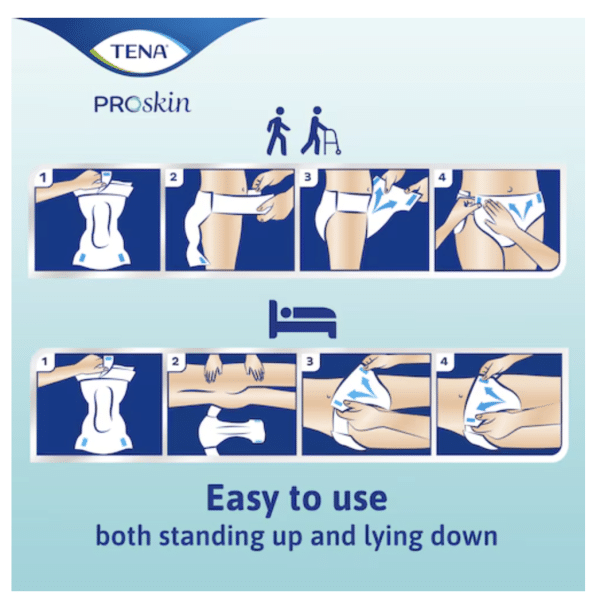 Tena Flex Super Belted Incontinence Briefs | Size 8 Small 24" - 34" | 67804 | 3 Bags of 30