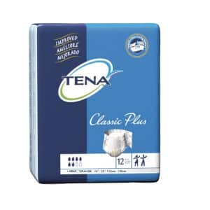 Tena Classic Plus Briefs | Large 48" - 59" | 67813 | 6 Bags of 12