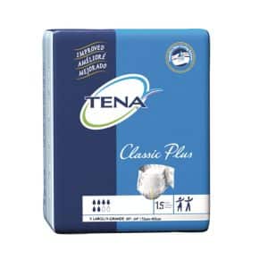 Tena Classic Plus Briefs | X-Large 60" - 64" | 67914 | 4 Bags of 15