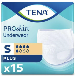 Tena ProSkin Plus Underwear | Small 25" - 34" | 72631 | 4 Bags of 15