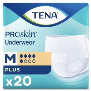 Tena ProSkin Plus Underwear | Medium 33" - 44" | 72632 | 4 Bags of 20