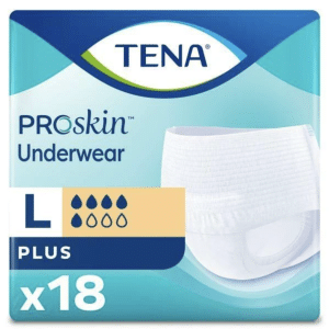 Tena ProSkin Plus Underwear | Large 45" - 58" | 72633 | 4 Bags of 18