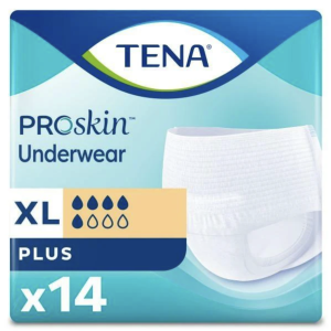 Tena ProSkin Plus Underwear | X-Large 55" - 66" | 72634 | 4 Bags of 14