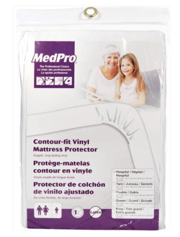 AMG 745-403 | MedPro Vinyl Mattress Protector | 36" x 80" x 9.5" | 1 Item