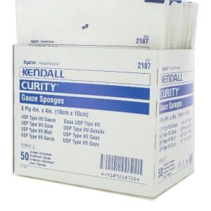 Kendall Curity Gauze Sponge | 4" x 4" | KND 2187 | Box of 25