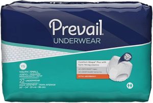 Prevail Extra Absorbency Underwear | Youth/Small 20" - 34" | PV-511 | 4 Bags of 22